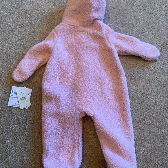 Pink Baby Faux Fur /Fleece Snowsuit - Picture 5 of 8